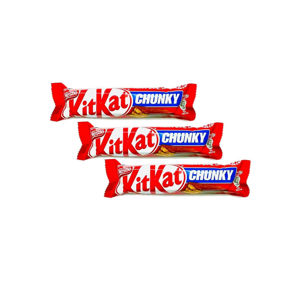 Шоколадный батончик KitKat Chunky 3 шт по 40 грамм #1