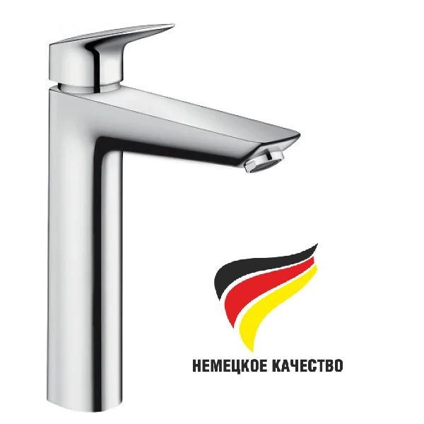 Смеситель для раковины Hansgrohe Logis 71090000 хром с донным клапаном  #1