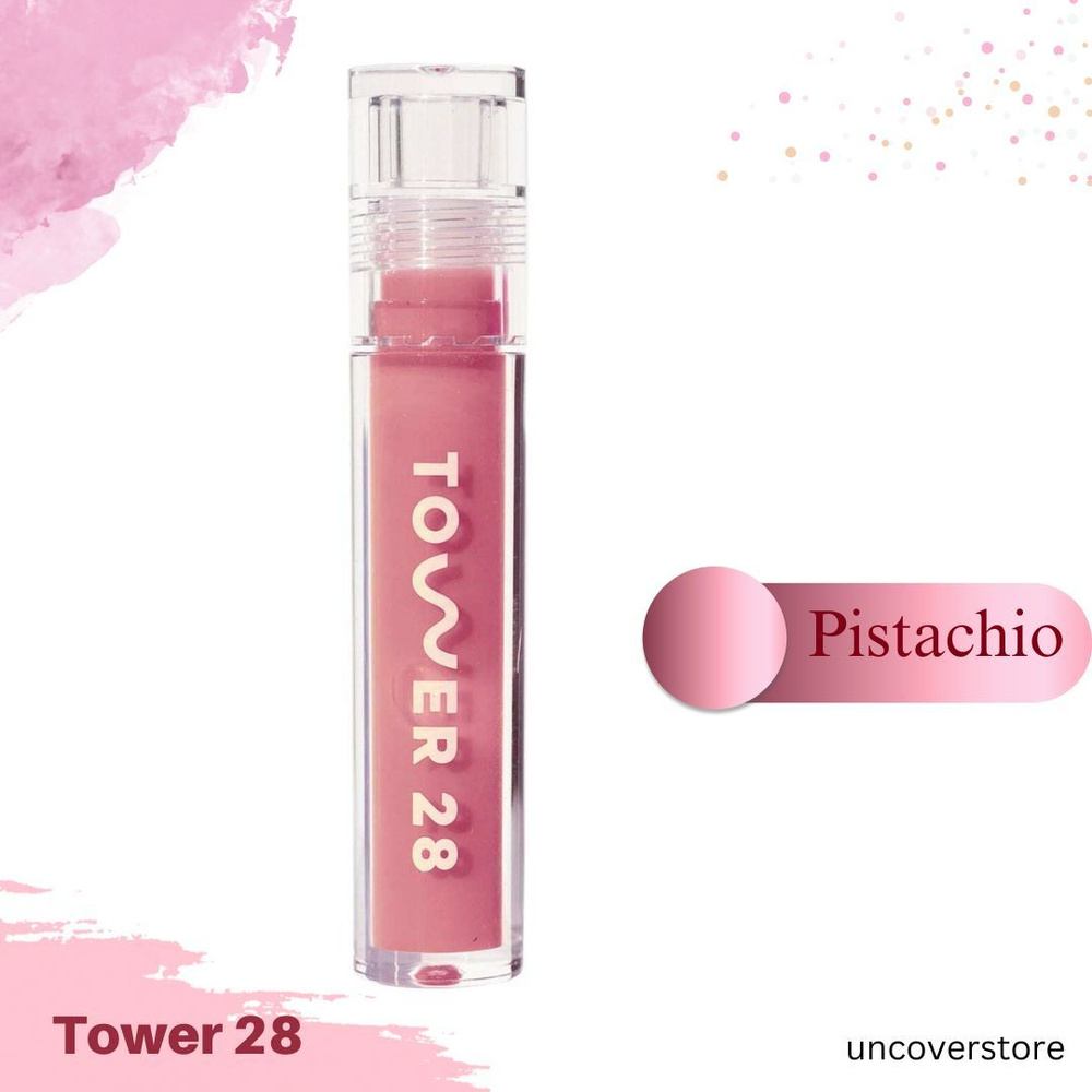 Tower28 ShineOn Milky Lip Jelly нюдово-розовый блеск для губ Pistachio #1