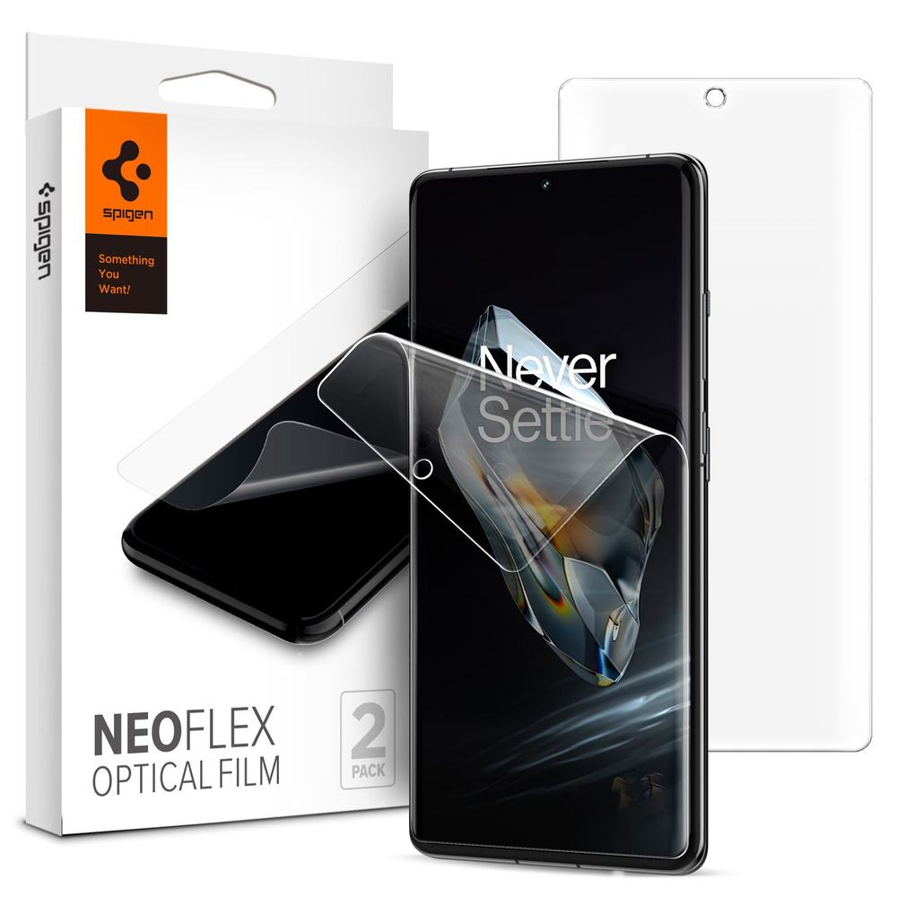 Защитная пленка Spigen на OnePlus 12 (AFL07582) Neo Flex / Спиген Пленка для Ван Плюс 12 Олеофобное, #1