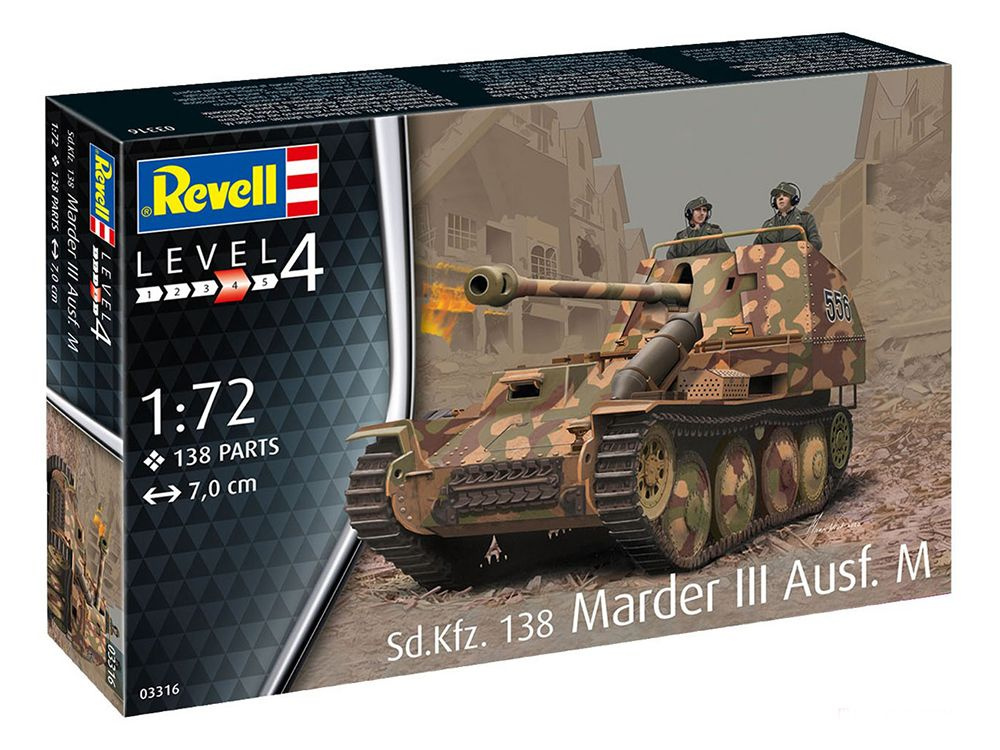 Набор для сборки Revell (Ревел) - Немецкая противотанковая САУ Sd. Kfz. 138 Marder III Ausf. M  #1