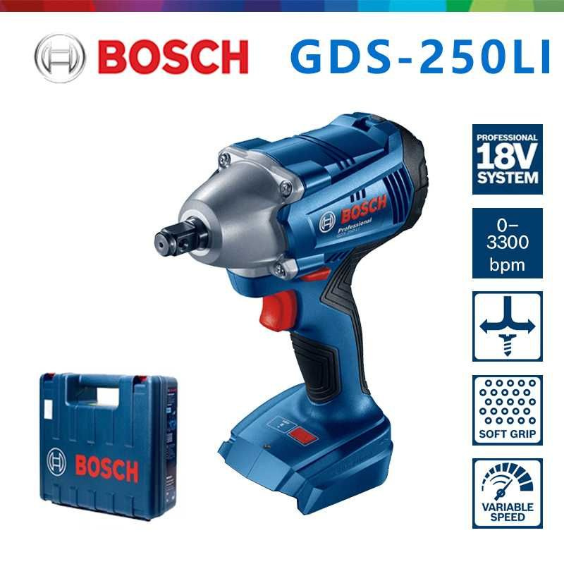 Аккумуляторный гайковерт Bosch GDS 250-LI 06019G6180 Solo в кейсе - (без акб и зу)  #1