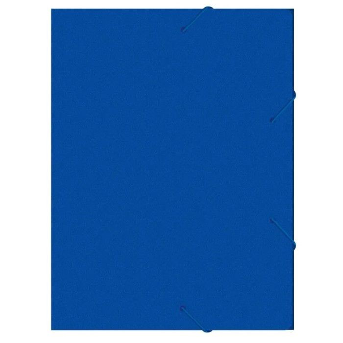 Папка-короб на резинке А4, 500мкм, Calligrata, корешок 25 мм, до 230 листов, тиснение "песок", синяя #1