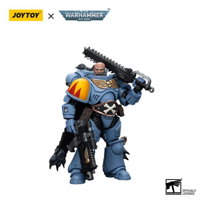 Фигурка JOYTOY Warhammer 40k 1:18 Space Wolves Claw Pack Brother Gunnar #1