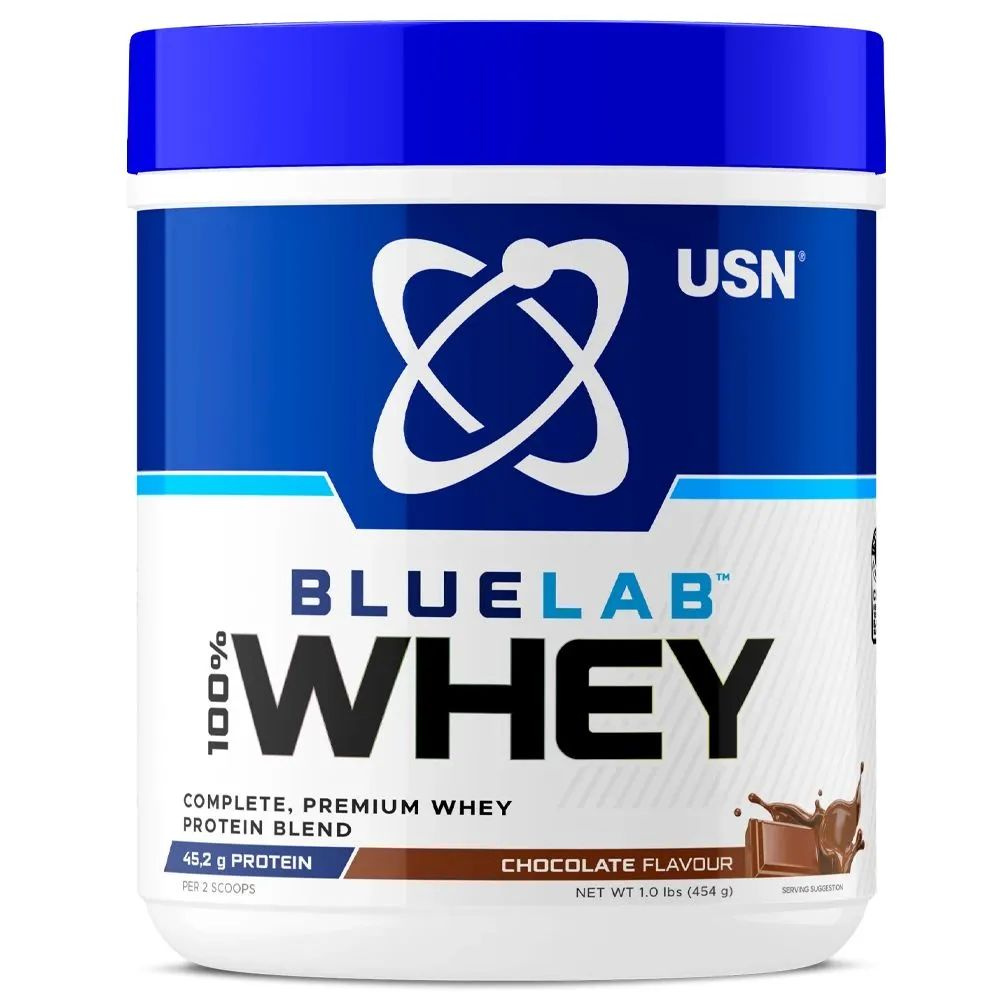 USN BlueLab 100% Whey Premium protein 454 g Chocolate, ЮСН Сывороточный протеин Шоколад 454 г  #1