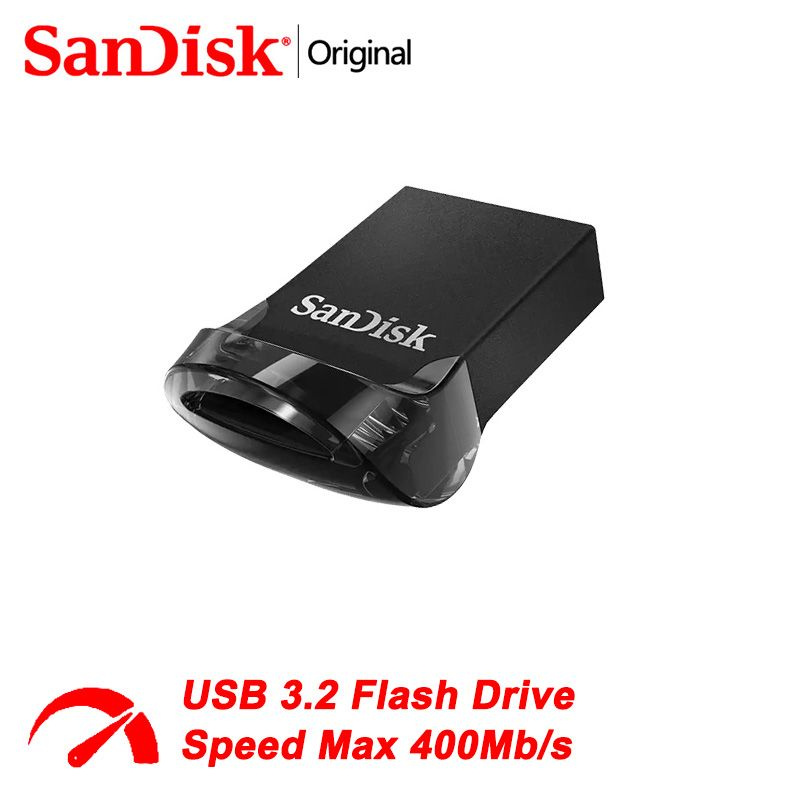 SanDisk USB-флеш-накопитель Ultra Fit SDCZ430-128G 128 ГБ, черно-серый #1