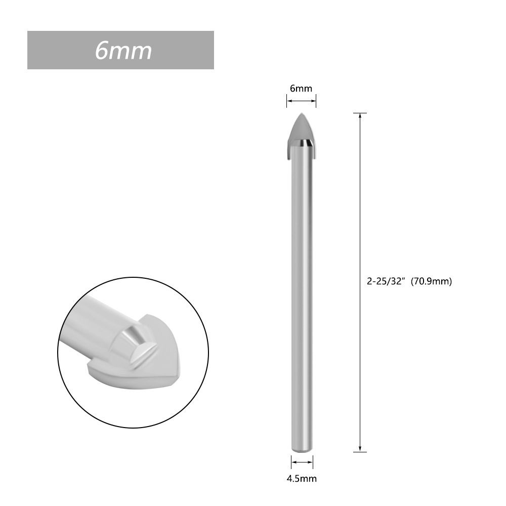 Сверло по стеклу и керамике 6 мм #1