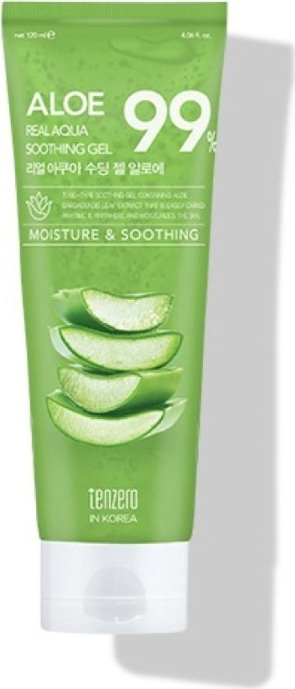 Tenzero / Тензеро Real Aqua Soothing Gel Aloe Гель для лица и тела увлажняющий и успокаивающий с экстрактом #1