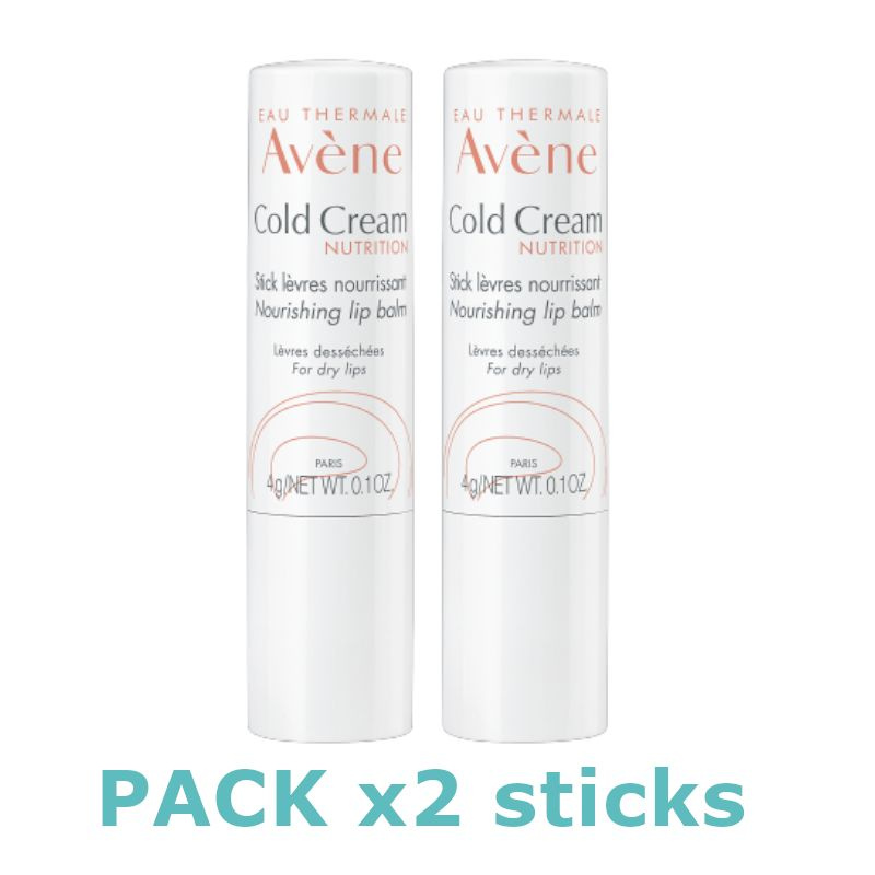 AVENE STICK LEVRES COLD CREAM 2шт./Бальзам для губ питательный колд-крем для чувствительной сухой кожи #1