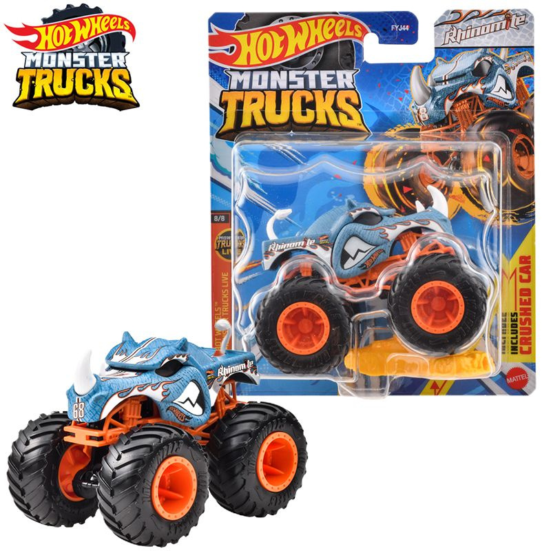 Машинка Mattel Hot Wheels Monster Trucks (Монстр трак) 2024 FYJ44 Rhinomite #1