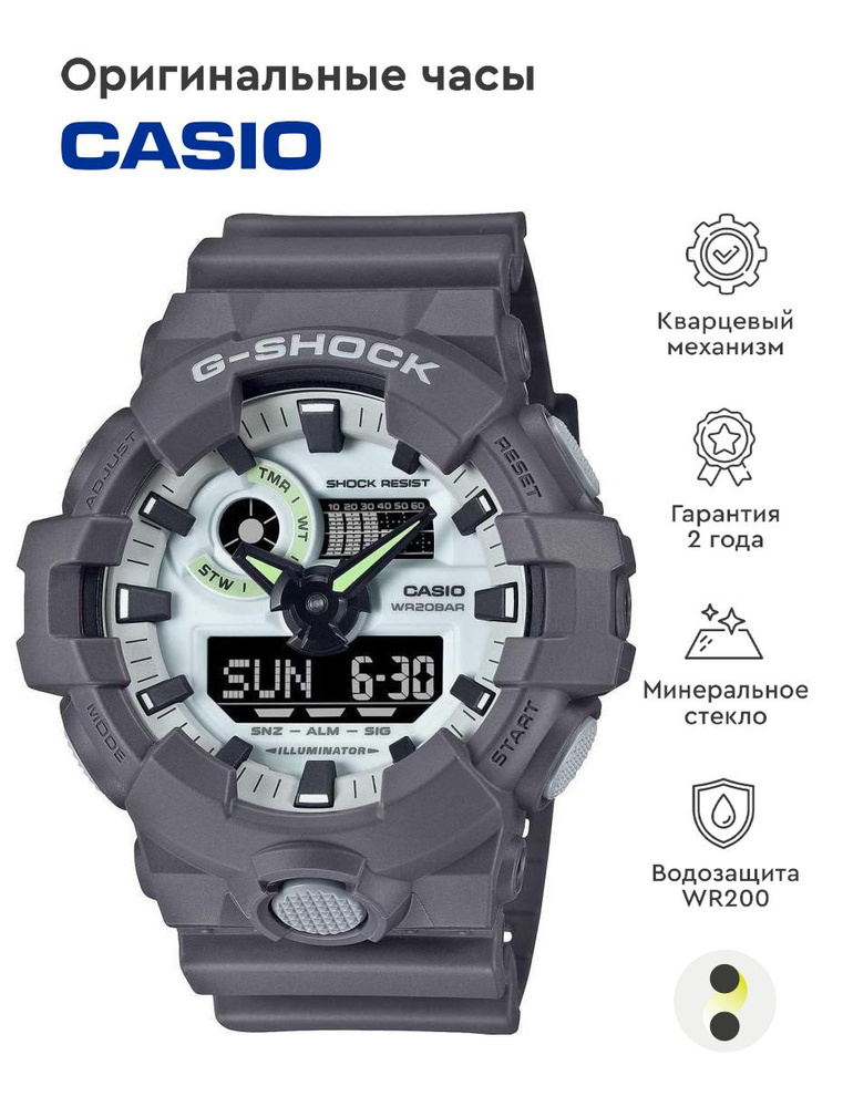 Мужские наручные часы Casio G-Shock GA-700HD-8A #1
