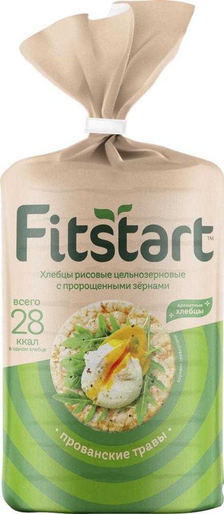 Хлебцы рисовые цельнозерновые с пророщенными зернами, Fitstart, 90 г  #1