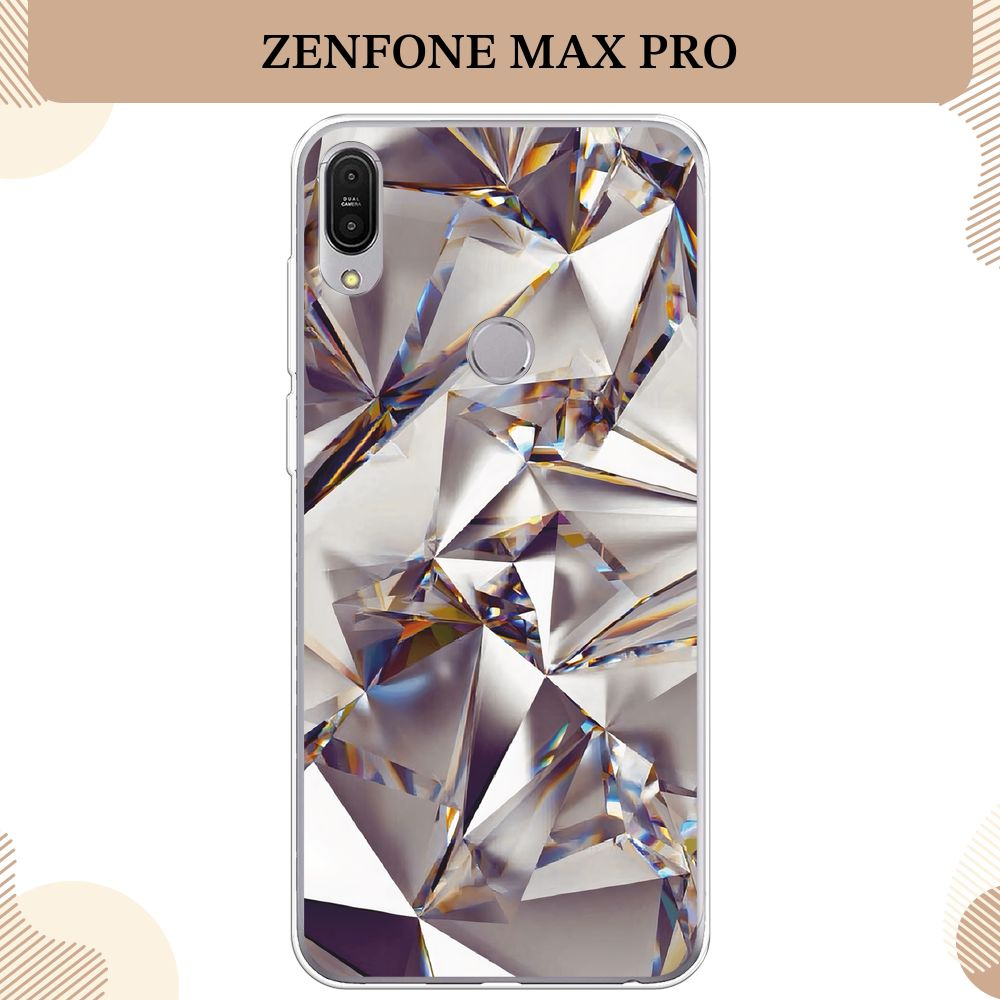 Силиконовый чехол на Asus ZenFone Max Pro ZB602KL / Асус ZB602KL, Бриллианты  #1