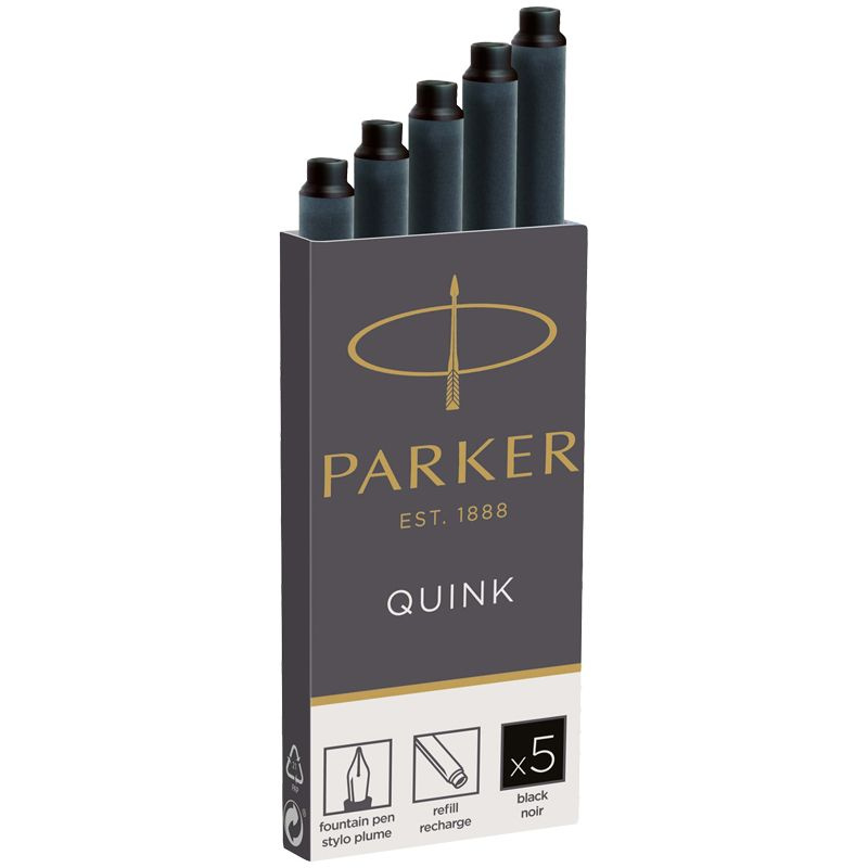 Картриджи чернильные Parker "Cartridge Quink" черные, 5шт., блистер  #1