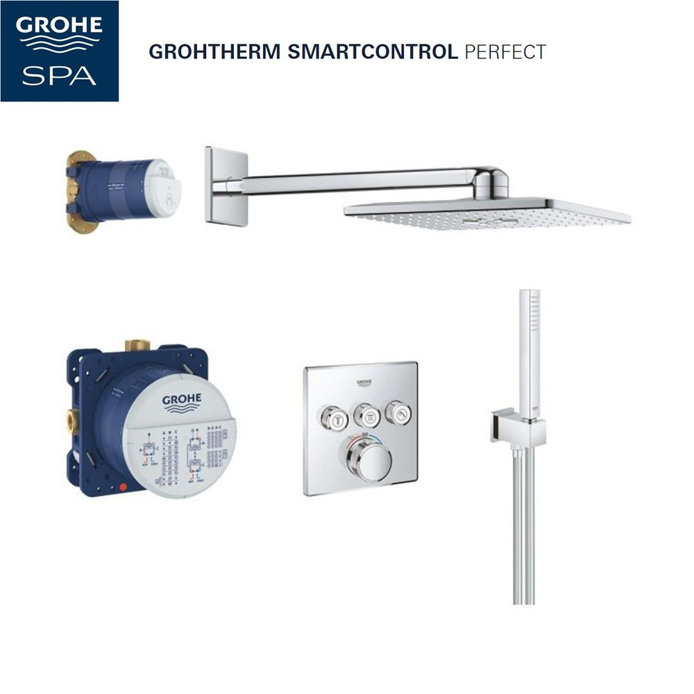 Душевая система Grohe Grohtherm SmartControl 34706000 Хром #1