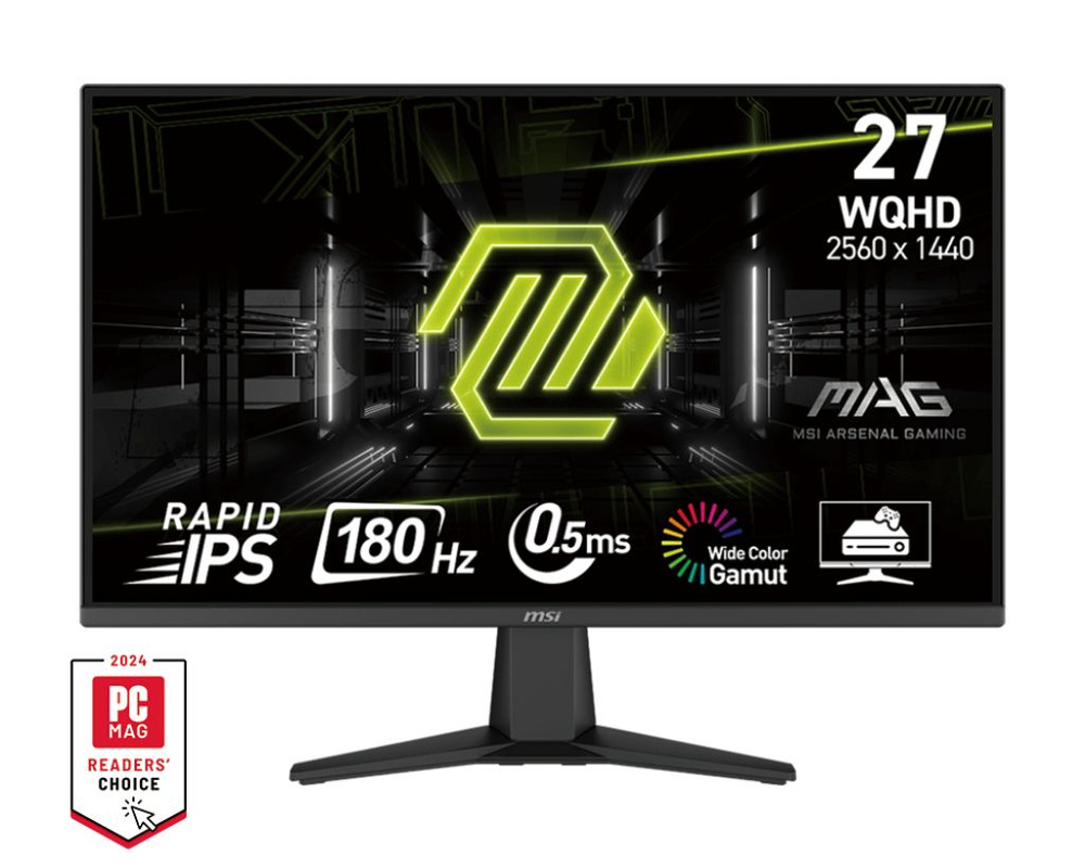 MSI 27" Монитор Монитор MSI MAG 275QF, 2560x1440, 180 Гц, IPS, LED, 1000:1, 300 Кд/м², черный, черный #1