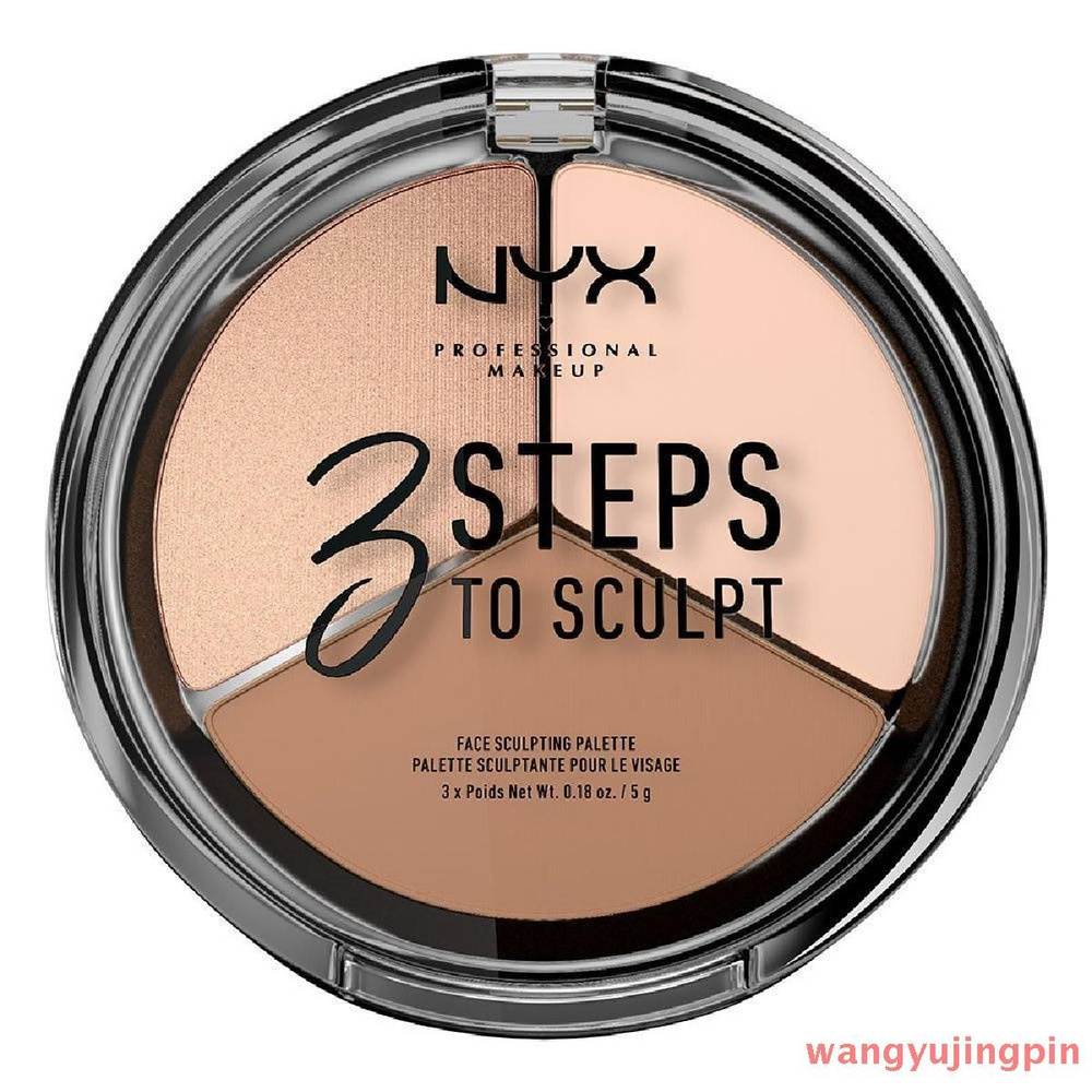 Скульптор NYX Professional Makeup 3 Steps To Sculpt Палетка для скульптурирования, оттенок 01, Fair, #1