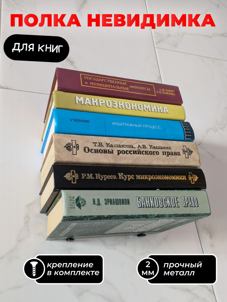 Полка невидимка для книг #1