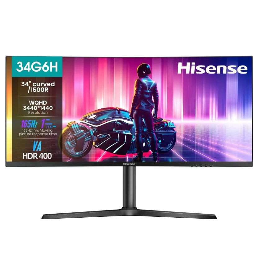 Hisense 34" Монитор 34G6H, черный #1