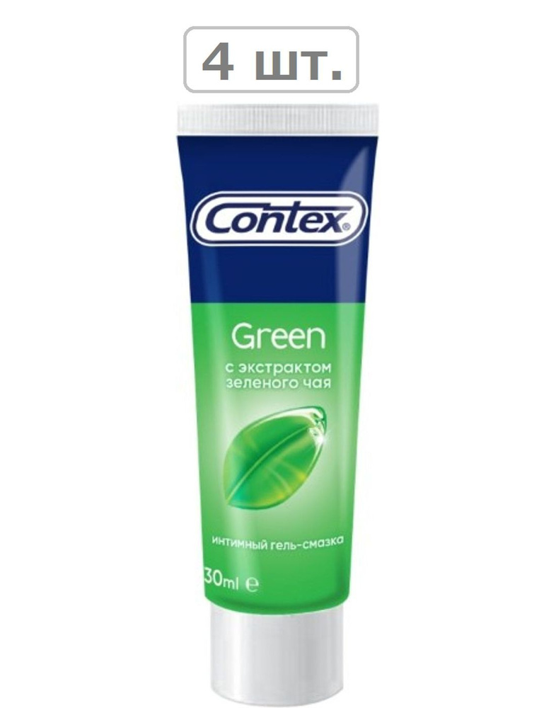 гель-смазка contex green 30мл - 4шт. #1