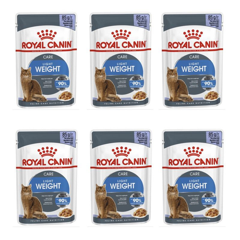 Royal Canin Light Weight влажный корм в соусе, для кошек старше 1-го года, склонных к полноте, 85 г, #1