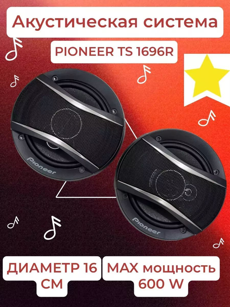 Автомобильные колонки Pioneer TS-1696R #1