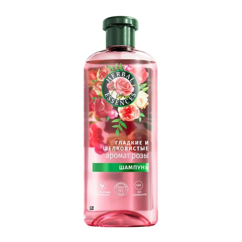 Herbal Essences Шампунь для волос Аромат розы, Гладкие и шелковистые, 350 мл  #1