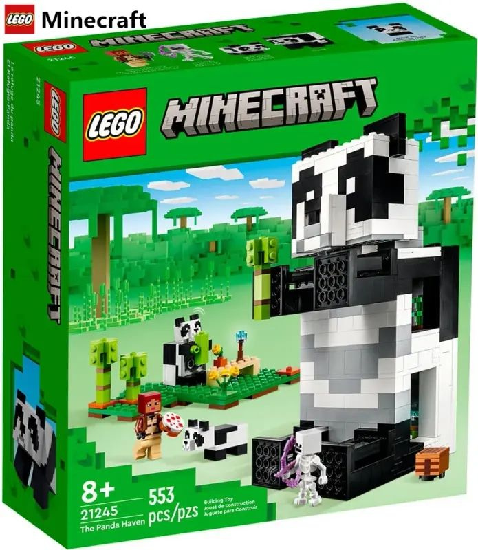 Конструктор LEGO Minecraft Дом Панды, 553 деталей, 8+, 21245 #1