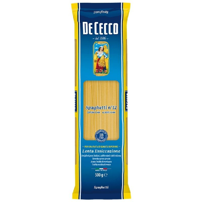 Макаронные изделия DE CECCO №12 Spaghetti (Спагетти) 500г #1