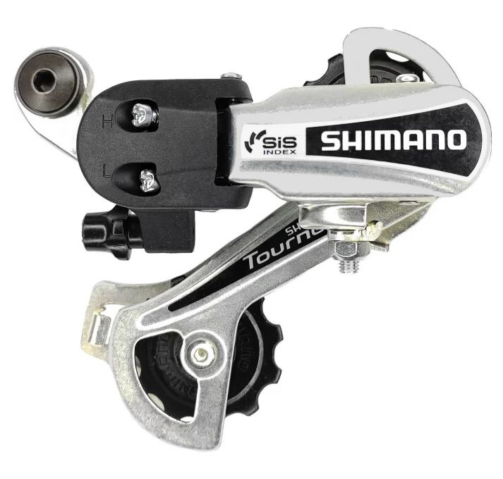 Переключатель задний Shimano Tourney RD-TY21-B, GS 6/7 speed, крепление на петух  #1