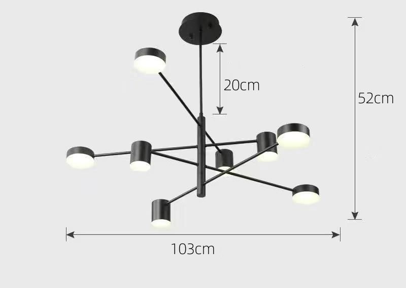 Люстра потолочная, LED, 56 Вт #1