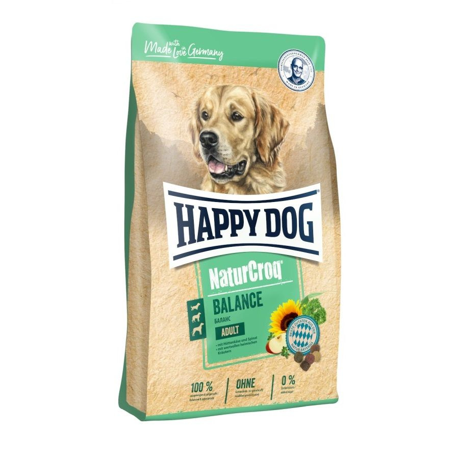 Happy Dog NaturCroq Balance корм для взрослых собак всех пород, дрожжи и домашний сыр, 4 кг  #1