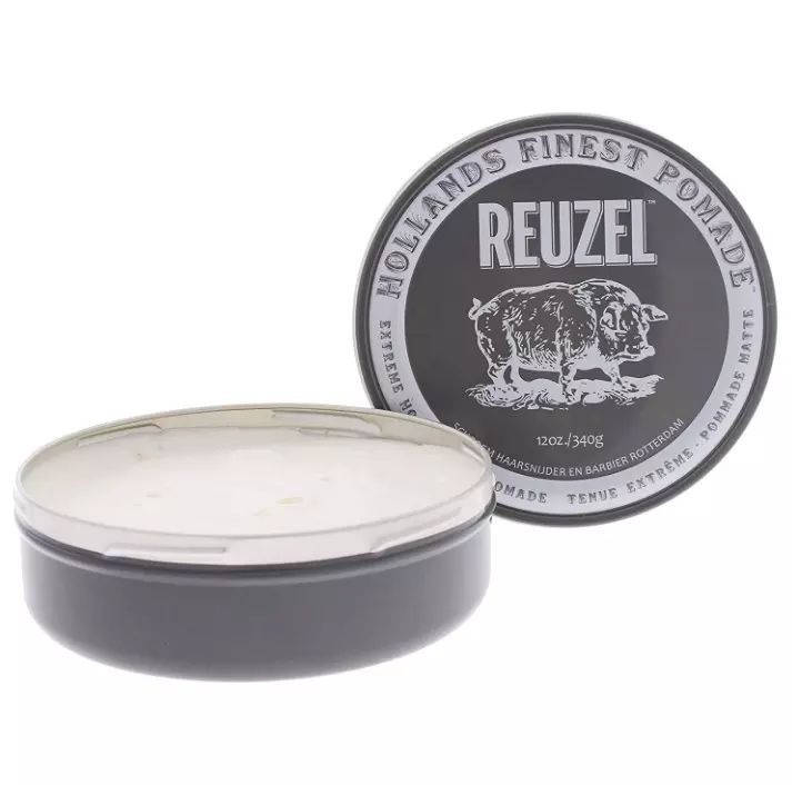 Reuzel Extreme Hold Matte Pomade Hog Помада экстрасильной фиксации для укладки мужских волос 340г  #1