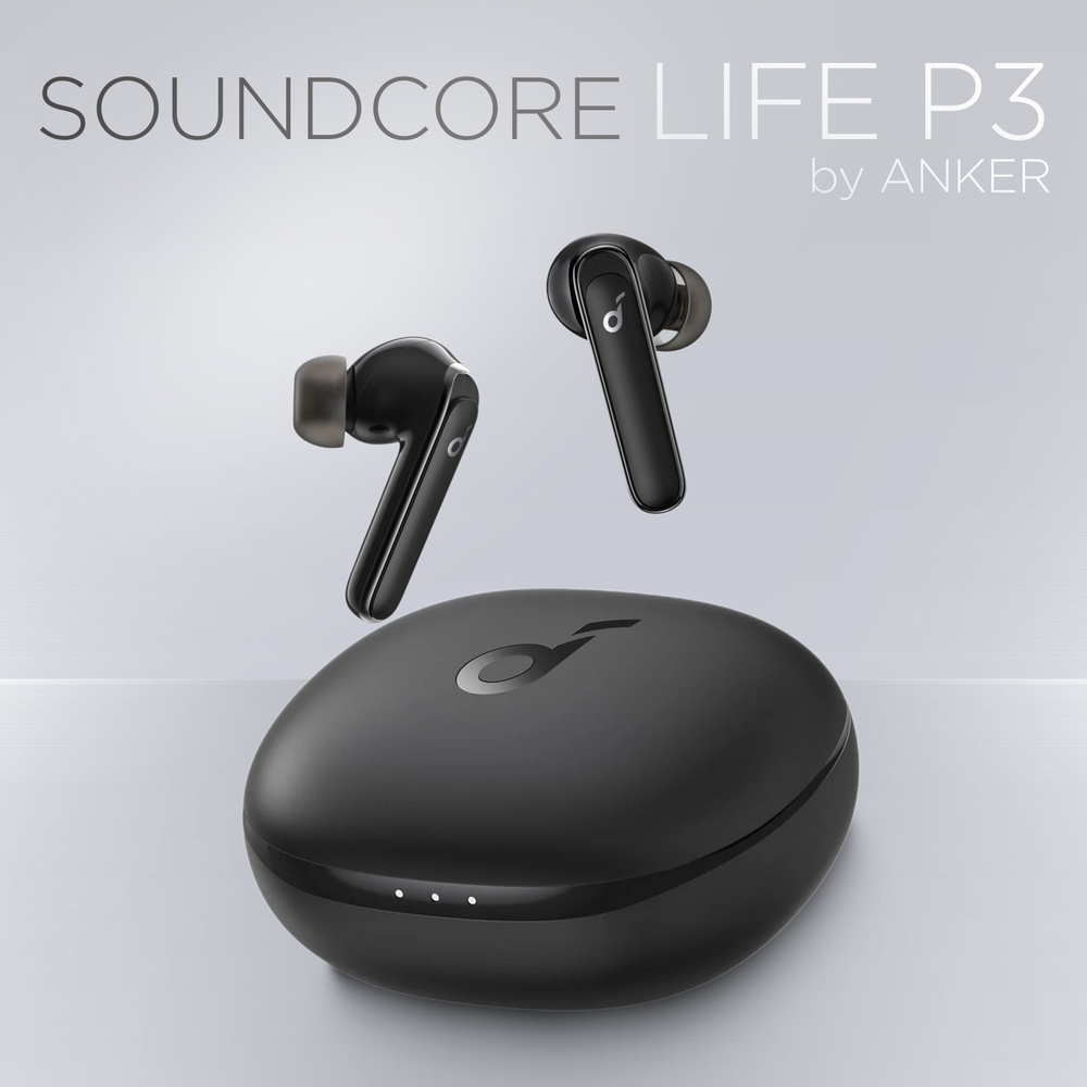 Anker Наушники беспроводные с микрофоном SoundCore Life P3, Bluetooth, USB Type-C, черный  #1