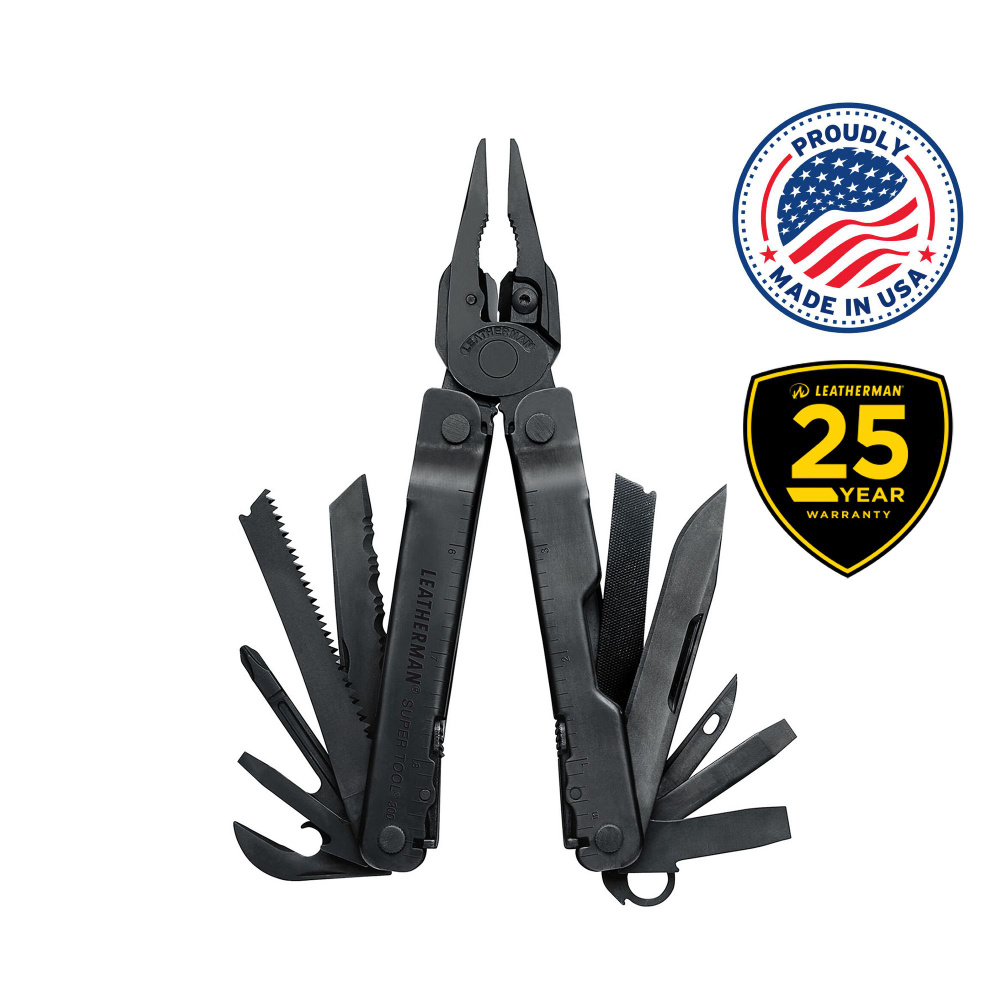 Мультиинструмент LEATHERMAN SUPER TOOL 300 BLACK (19 инструментов)(11,5см)(272г.)(чехол: нейлон MOLLE-BLACK #1