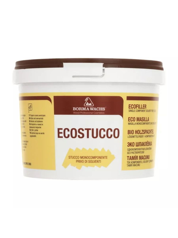 BORMA WACHS Шпаклевка водная Ecostucco (5кг) цв.60 (черный) #1