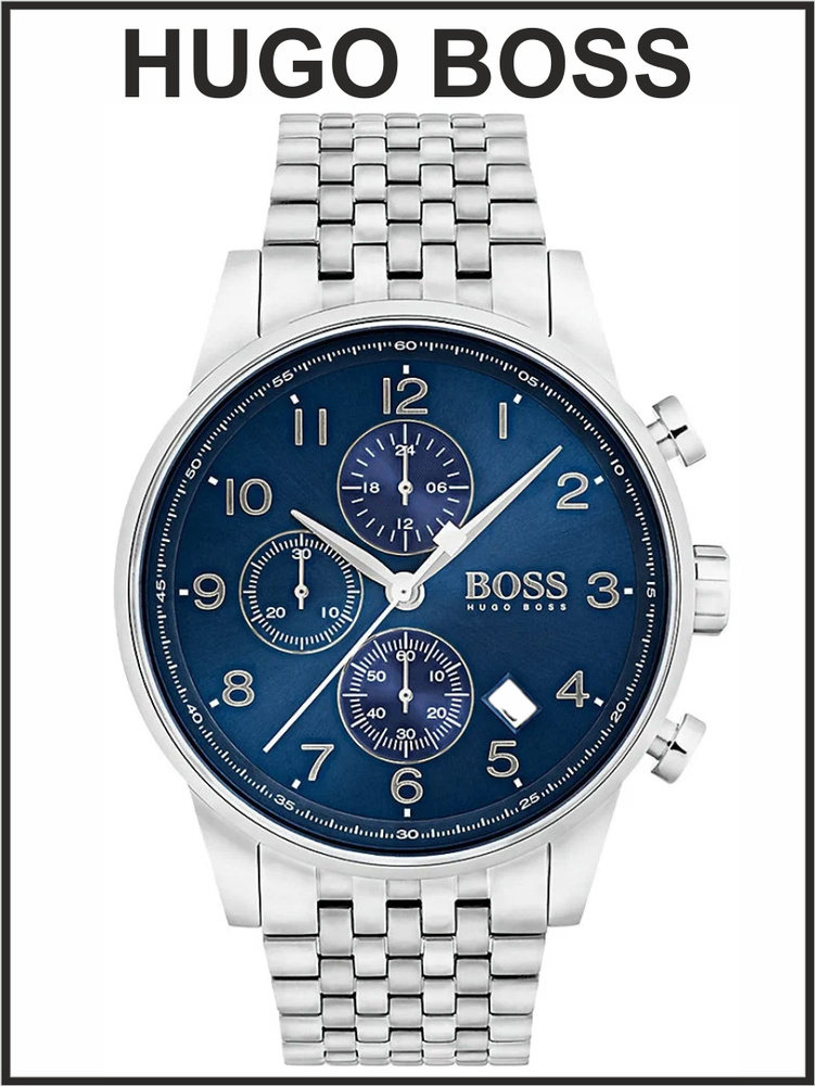 Мужские наручные часы Hugo Boss кварцевые #1