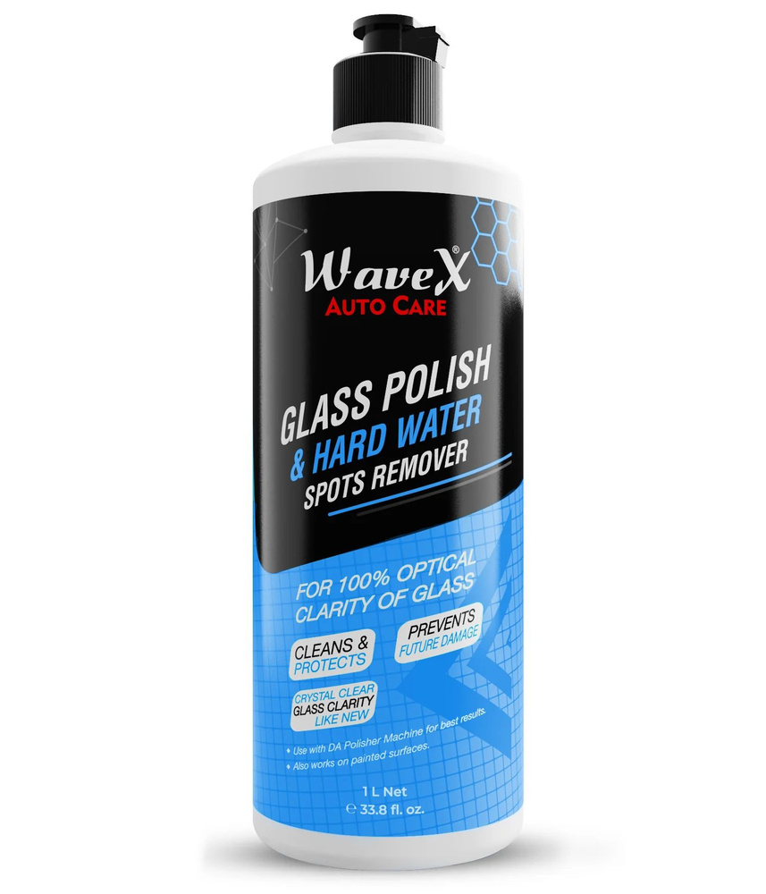 Wavex Glass Polish & Hard Water Spots Remover Полироль и очиститель автомобильных стёкол, 1л.  #1