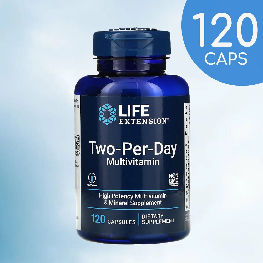 Лайф Экстеншн Two-Per-Day Multivitamin Life Extension, 120 шт, капсулы #1