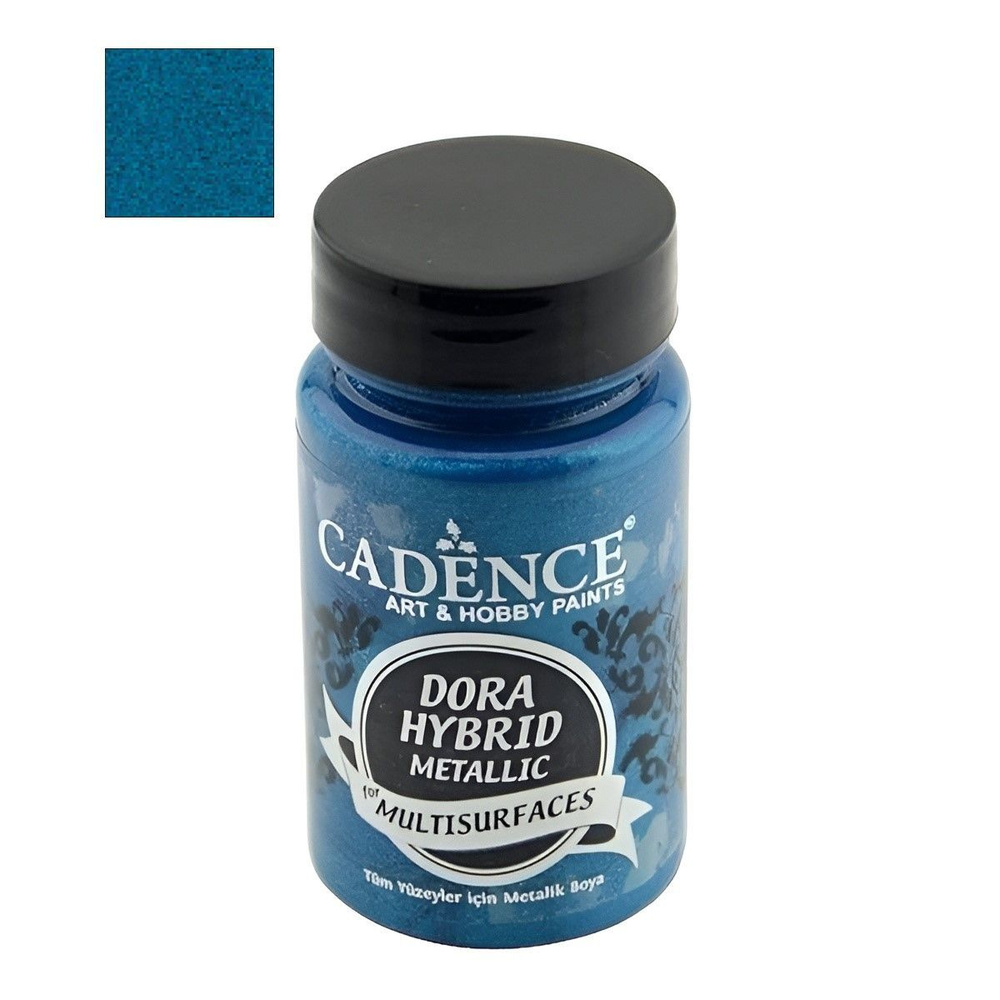 Акриловая краска-металлик Cadence Dora Hybrid Metallc Paint for Multisurfaces. Blue-7134  #1