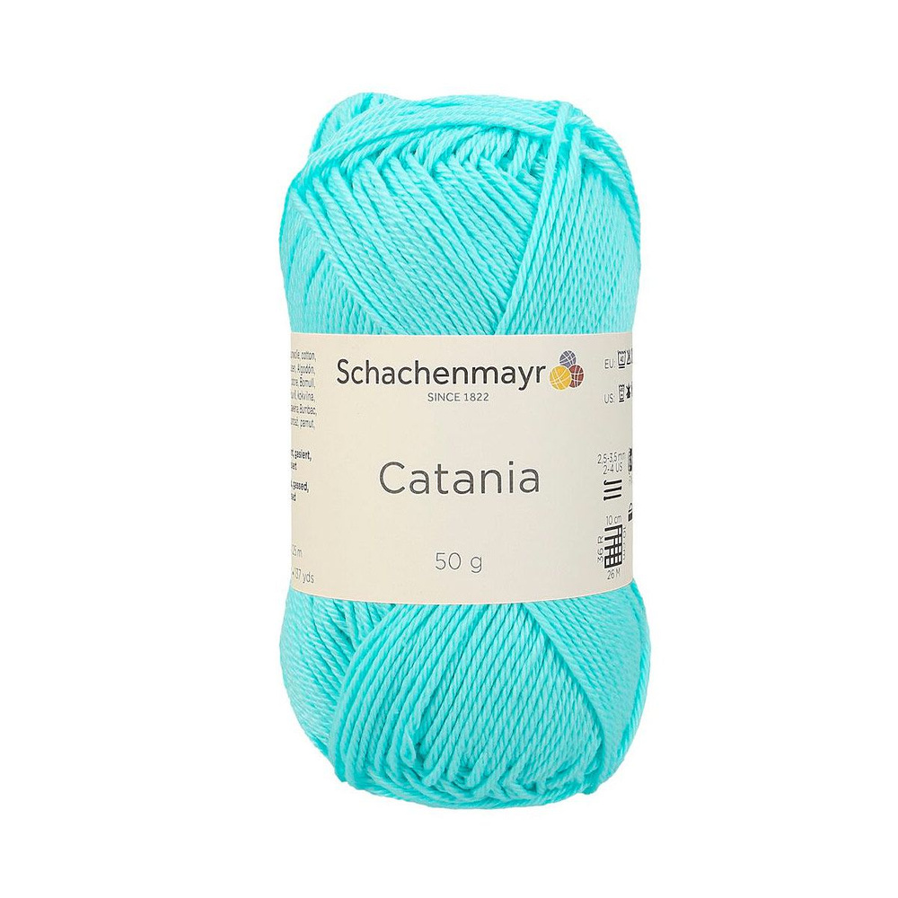 Catania /Катания/ пряжа Schachenmayr Originals, 100% хлопок, 50г/125м, арт. 9801210 цвет 00432, tiffany #1