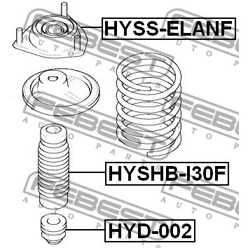 Опора амортизатора HYSS-ELANF FEBEST HYSS-ELANF #1