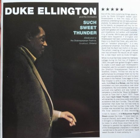 DUKE ELLINGTON AND HIS ORCHESTRA Such Sweet Thunder Компакт-диск #1