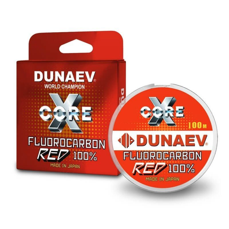 Леска Dunaev Fluorocarbon RED 0.330 мм 100м #1