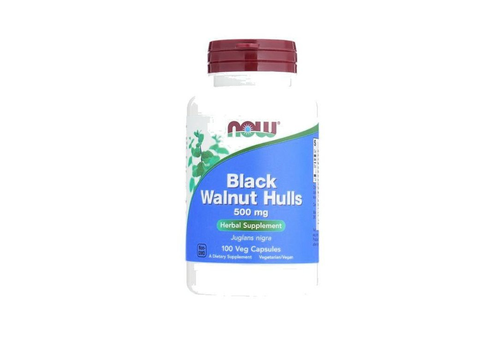 Витамины для укрепления иммунитета NOW Black Walnut Hulls в капсулах, 100 мл  #1