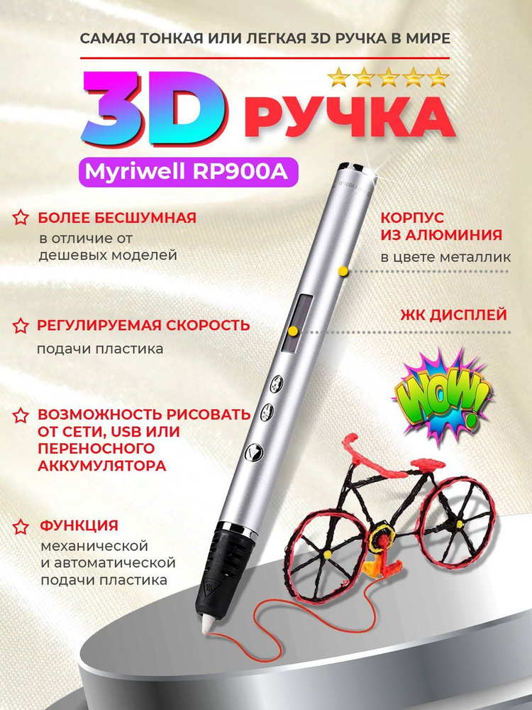 3D-ручка Myriwell RP900A (Серебристый) #1