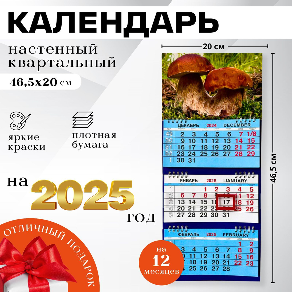 Календари Shop Календарь 2025 г., Квартальный #1