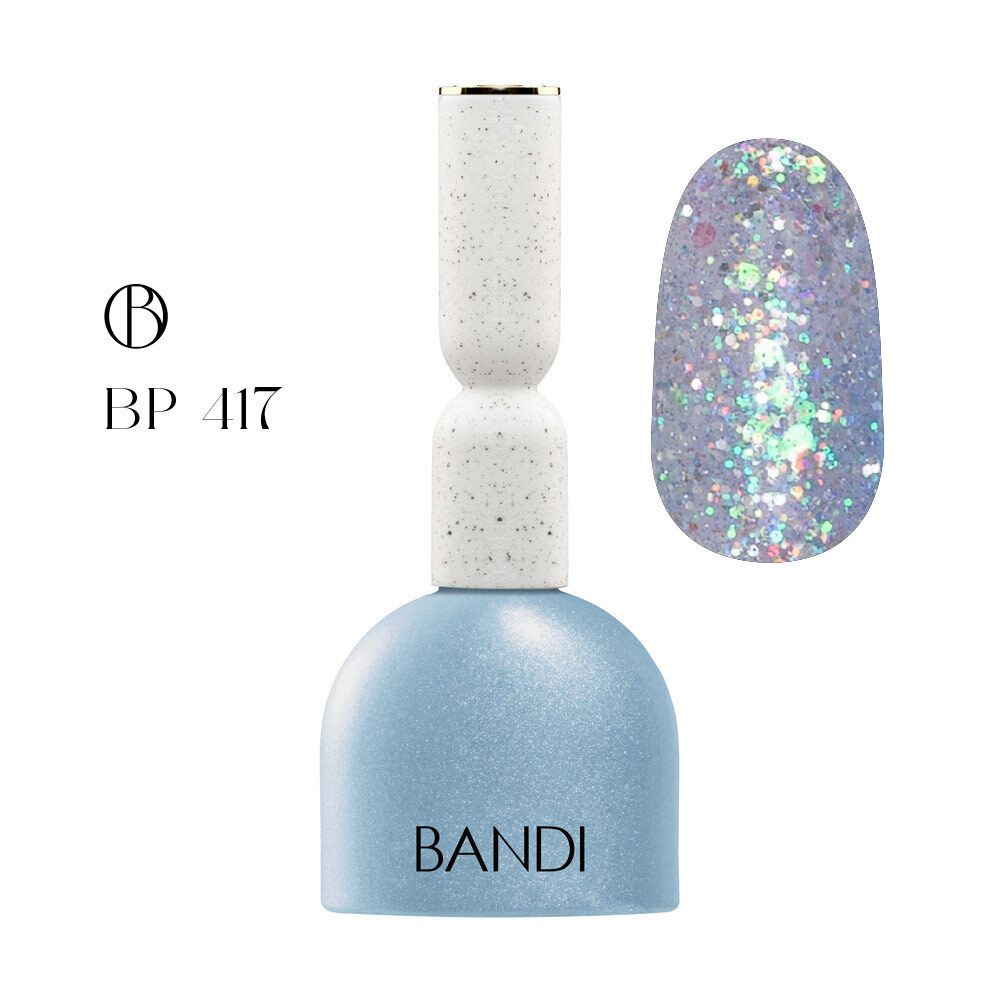 Гель для ногтей BANDI GEL, Flash blue, №417, 10 мл #1