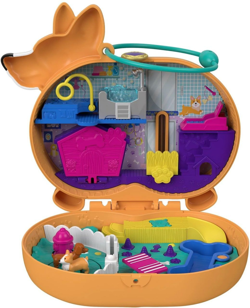 Фигурка Собака корги Mattel Polly Pocket FRY35 GTN13 #1