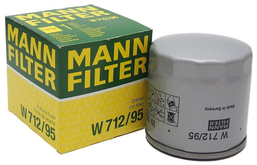 MANN FILTER Фильтр масляный арт. W 712/95, 1 шт. #1